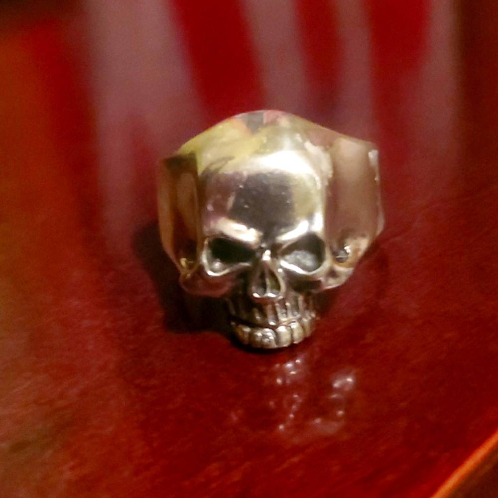 Skull ring mens size 13